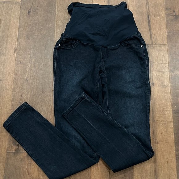 Fade to Blue Denim Maternity Skinny Jeans (M) - Picture 1 of 3